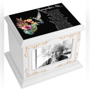 Remember Me Wooden Cremation Urn